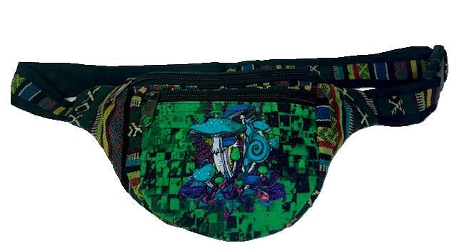 HF-130 • Many Mushrooms 3 Zip Fanny Pack