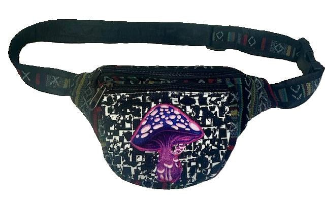 HF-140 • Big Alice Mushroom 3 Zip Fanny Pack