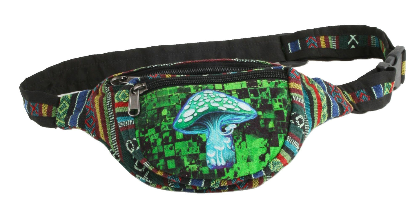 HF-140 • Big Alice Mushroom 3 Zip Fanny Pack