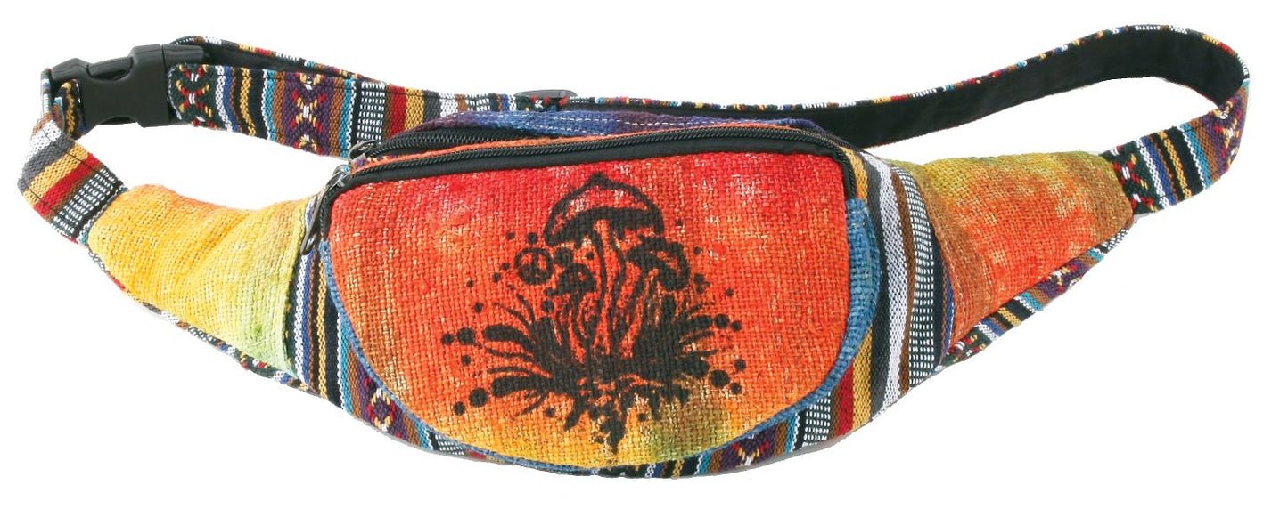 Tie Dye Hemp mushroom Fanny Pack