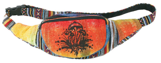 Tie Dye Hemp mushroom Fanny Pack